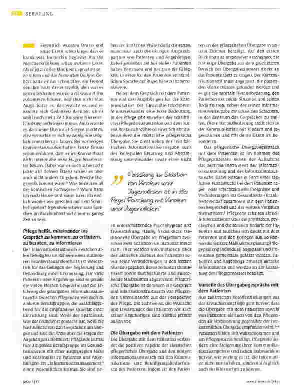 Vorschauseite 2: Pflege ist Kommunikation