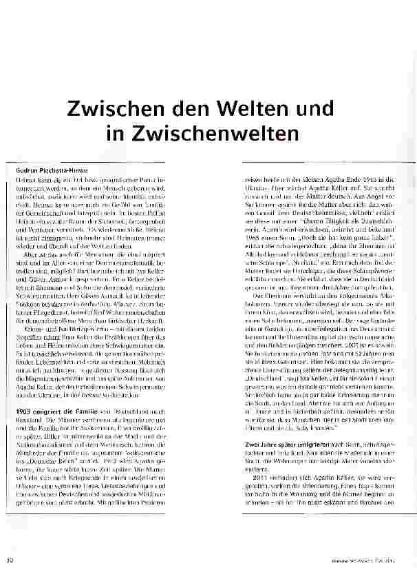 Vorschauseite 1: Zwischen den Welten und in Zwischenwelten