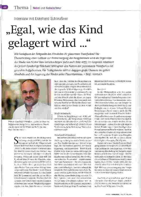 Vorschauseite 1: Egal, wie das Kind gelagert wird. ..