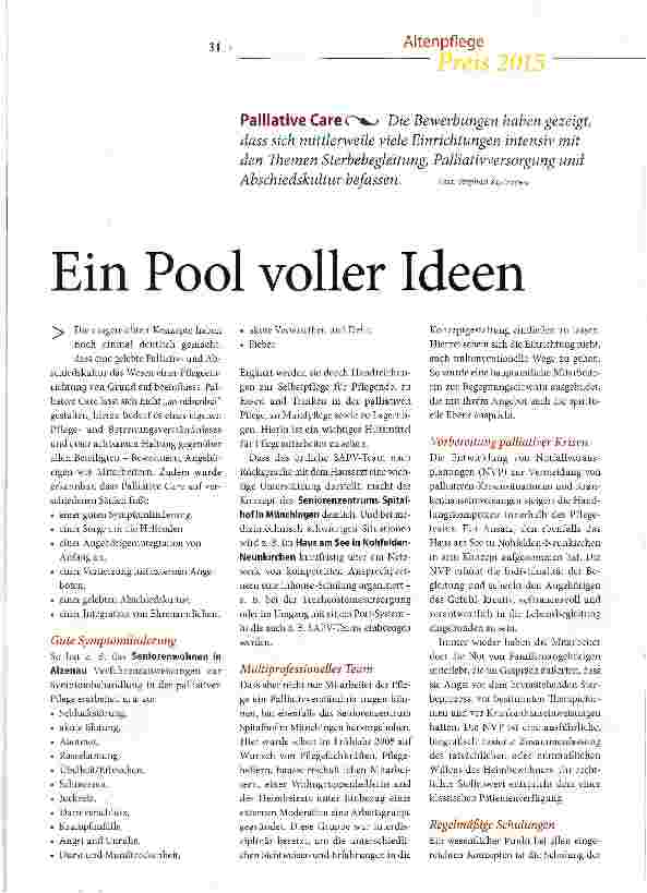 Vorschauseite 2: Ein Pool voller Ideen
