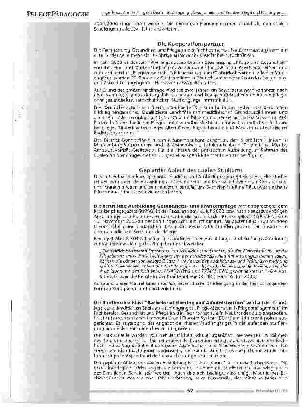 Vorschauseite 3: Dualer Studiengang Gesundheits-und Krankenpflege und Nursing and Administration