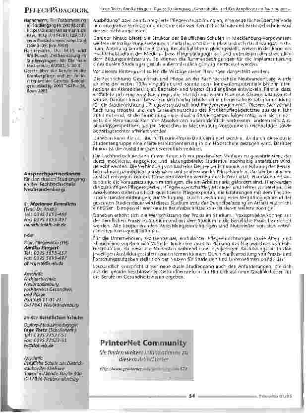 Vorschauseite 5: Dualer Studiengang Gesundheits-und Krankenpflege und Nursing and Administration