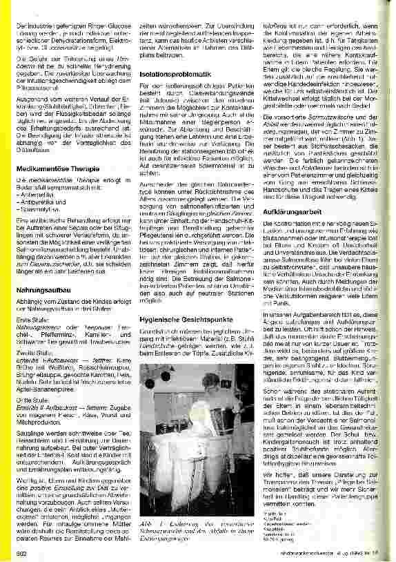 Vorschauseite 2: Pflege bei Salmonellosen