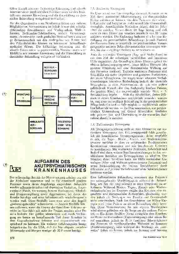 Vorschauseite 3: Gedanken zur Einführung in die psychiatrische Krankenplanung