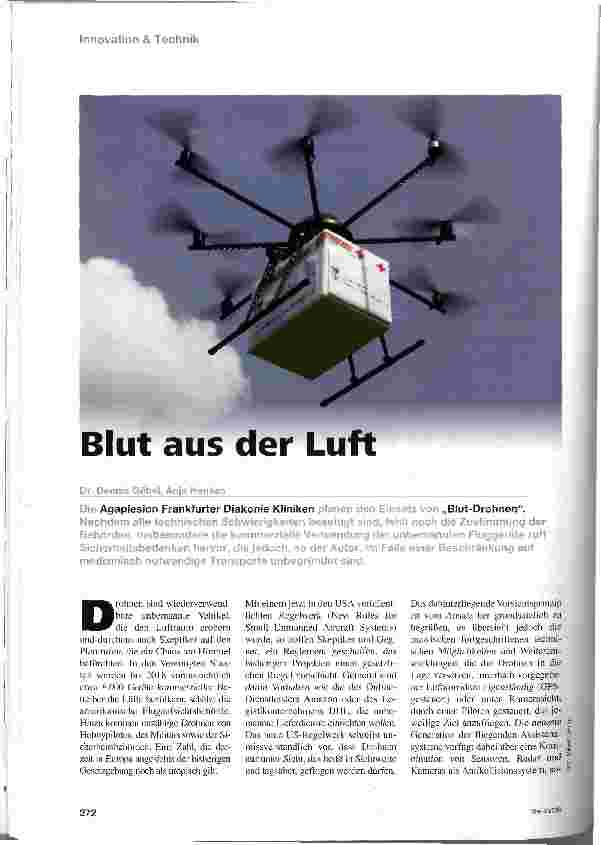 Vorschauseite 1: Blut aus der Luft