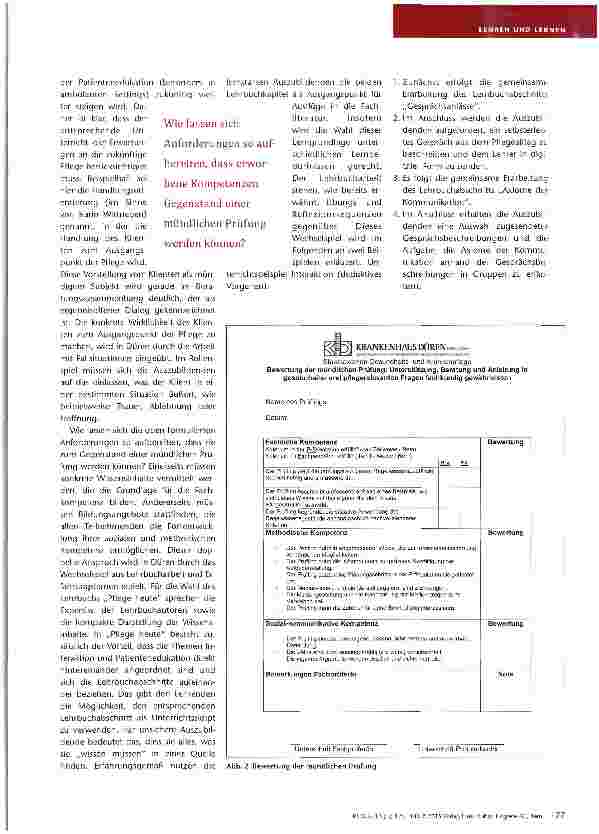 Vorschauseite 3: Zurück in die Zukunft Patienteneclukation in Unterricht und Prüfung