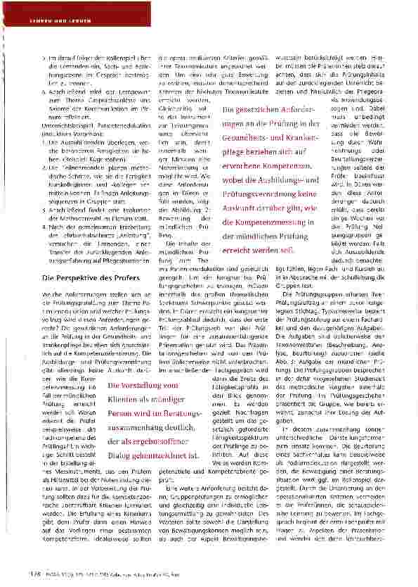 Vorschauseite 4: Zurück in die Zukunft Patienteneclukation in Unterricht und Prüfung