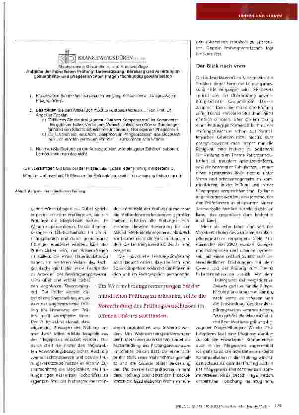 Vorschauseite 5: Zurück in die Zukunft Patienteneclukation in Unterricht und Prüfung