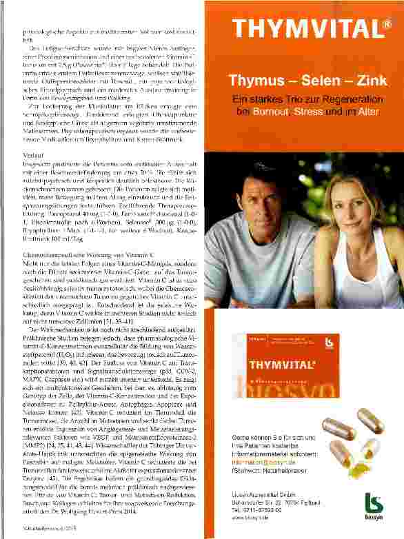 Vorschauseite 3: Vitamin-C-Hochdosis-Therapie bei Krebs