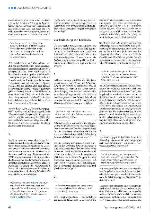 Vorschauseite 2: Leitlinien und medizinischer Standard