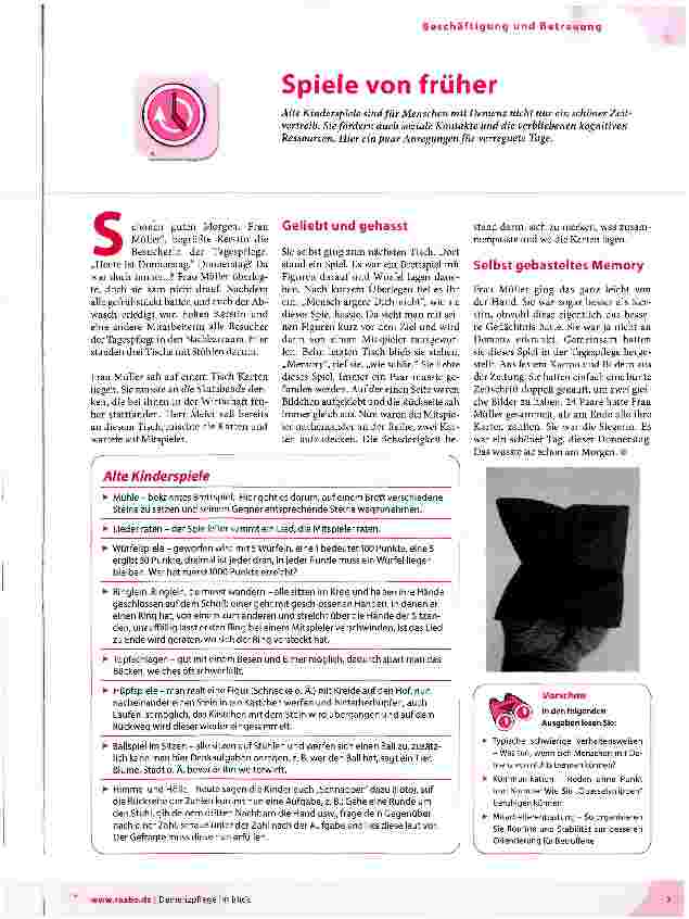 Vorschauseite 1: Spiele von früher