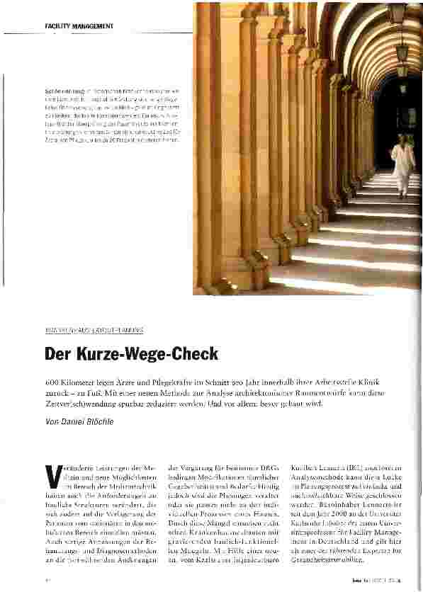 Vorschauseite 1: Der Kurze-Wege-Check