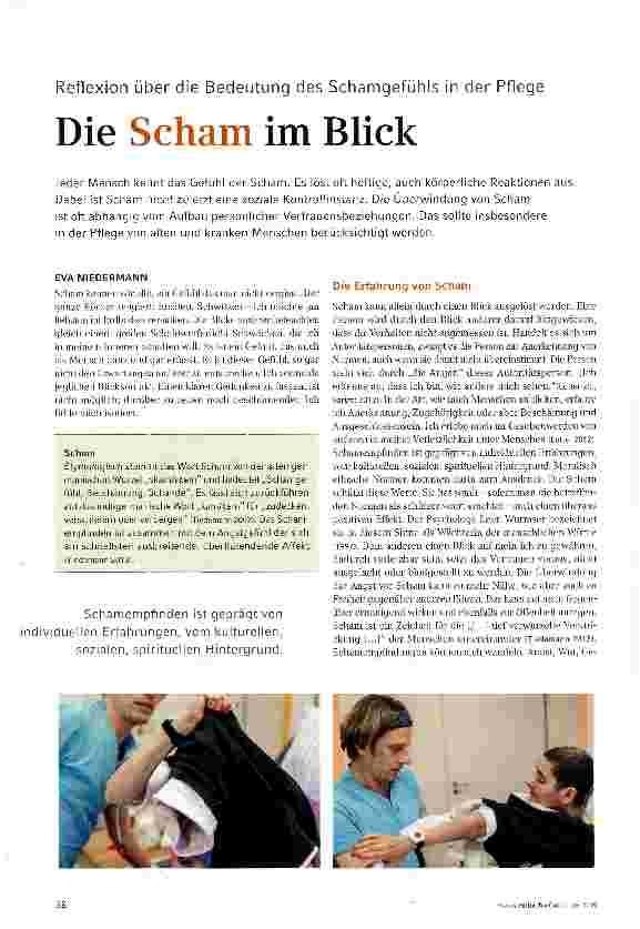 Vorschauseite 1: Die Scham im Blick