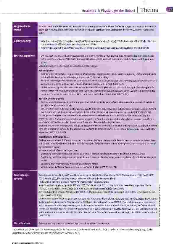 Vorschauseite 2: Geburtsphasen