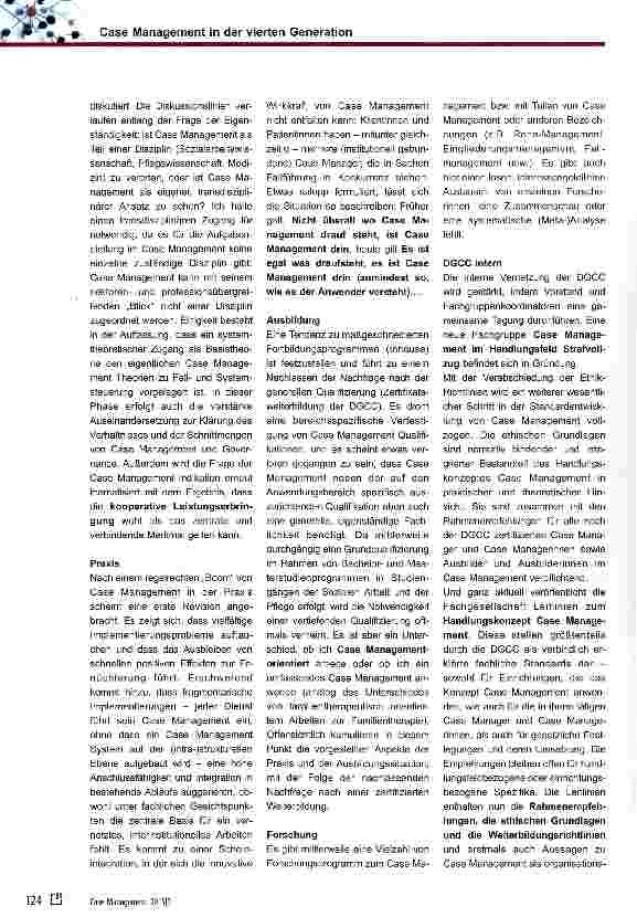 Vorschauseite 5: Case Management der vierten Generation oder: The Next Generation CM