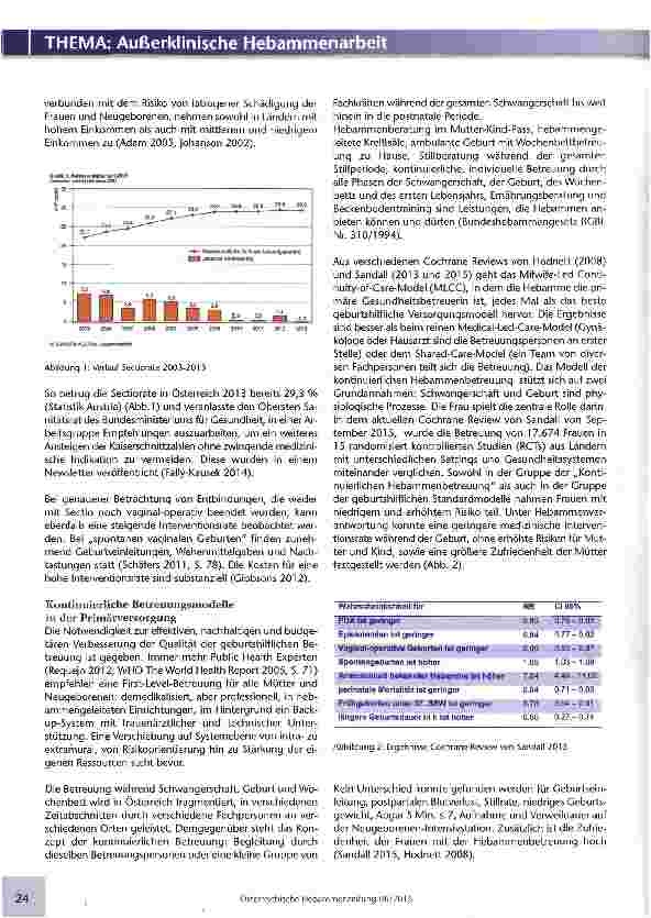 Vorschauseite 2: Kontinuierliche Hebammenbetreuung
