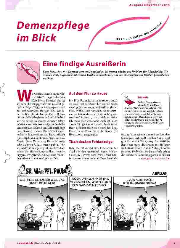 Vorschauseite 1: Eine findige Ausreißerin