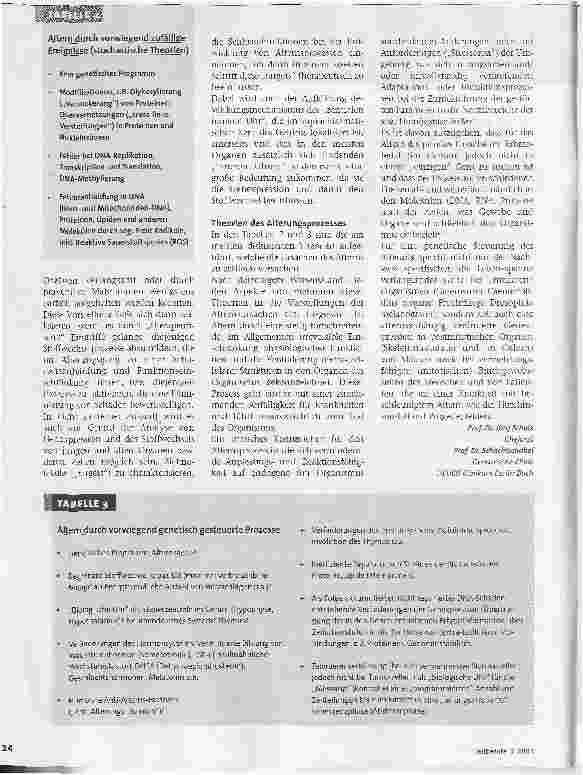 Vorschauseite 3: Was wissen wir über das Altern?Erkenntnisse und Theorien