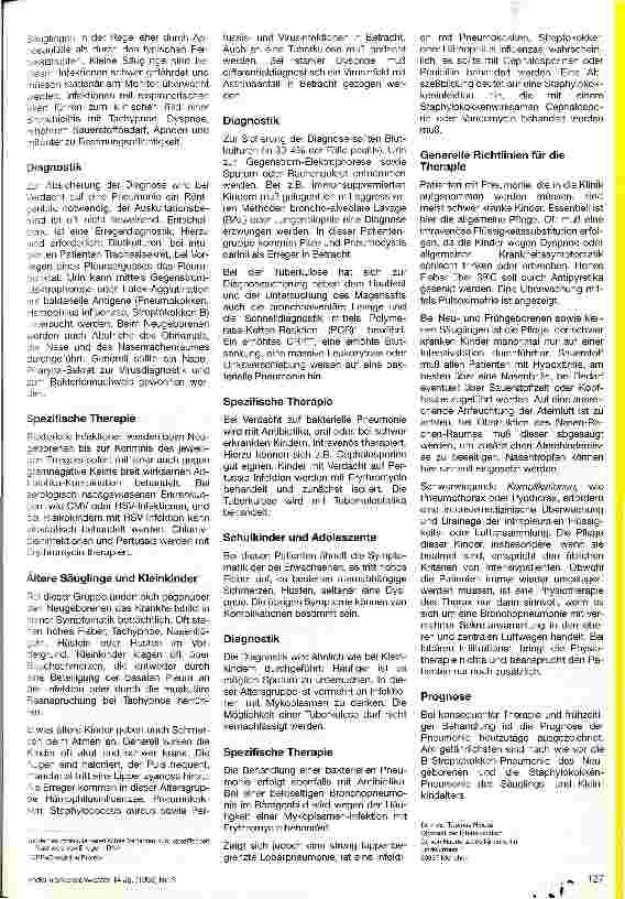 Vorschauseite 2: Pneumonien im Kindesalter