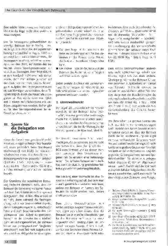 Vorschauseite 4: Der Grundsatz der Persönlichen Betreuung