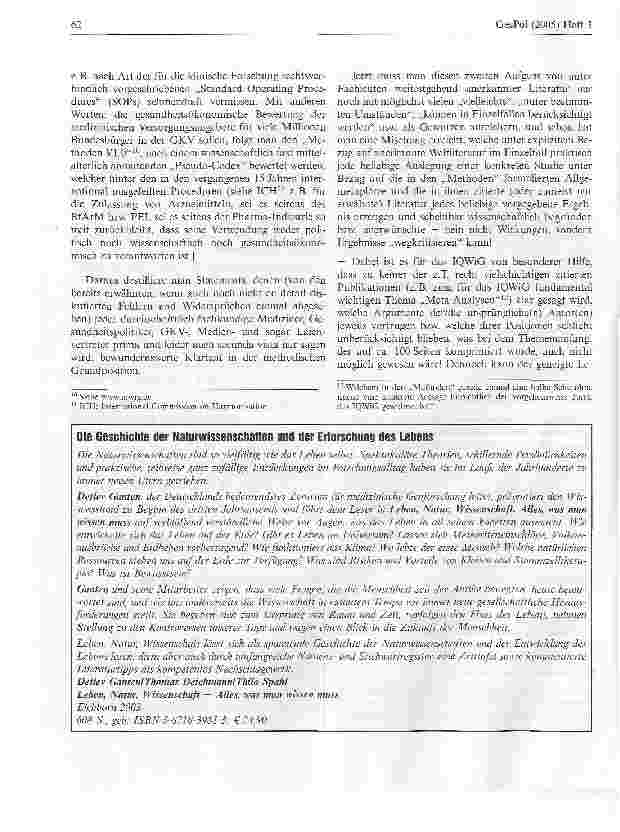 Vorschauseite 4: Der weite Weg: vom AMG bis zum IQWIG1:1978-2005Bestandsaufnahme und Kommentar