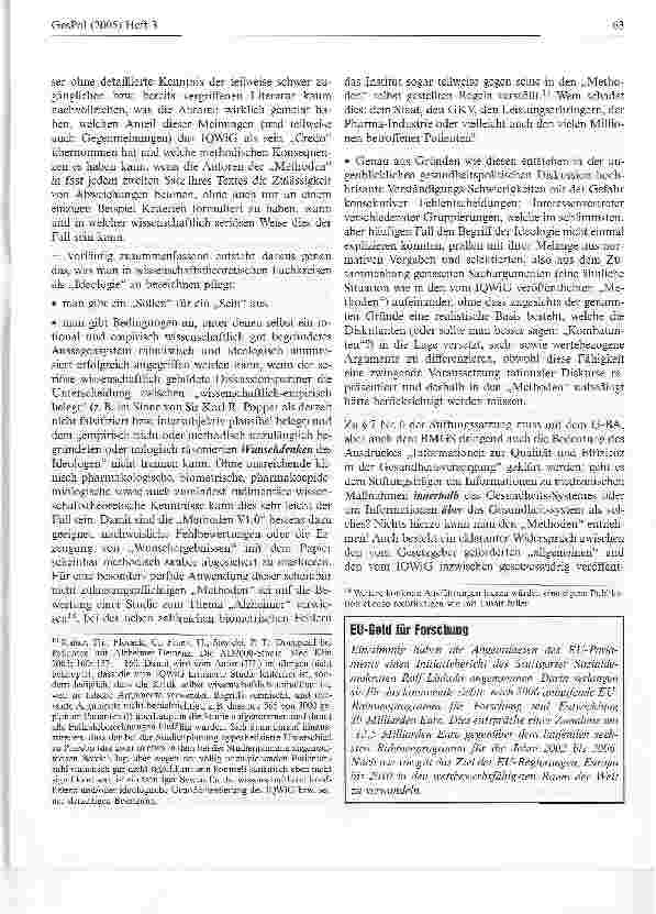 Vorschauseite 5: Der weite Weg: vom AMG bis zum IQWIG1:1978-2005Bestandsaufnahme und Kommentar