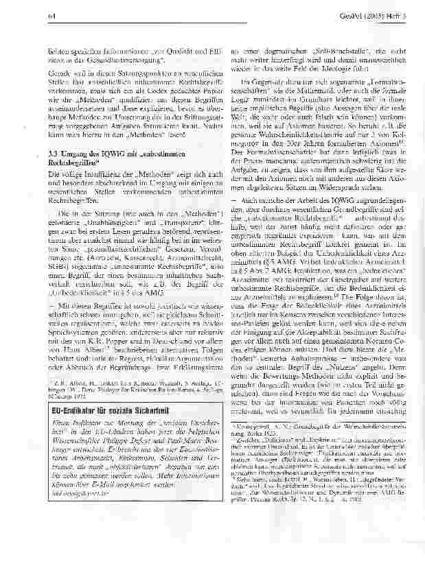 Vorschauseite 6: Der weite Weg: vom AMG bis zum IQWIG1:1978-2005Bestandsaufnahme und Kommentar