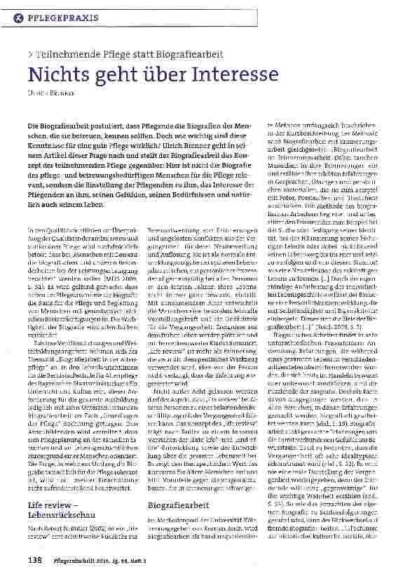 Vorschauseite 1: Nichts geht über Interesse