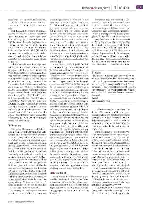 Vorschauseite 2: Assistierte Konzeption Reproduktive Autonomie?