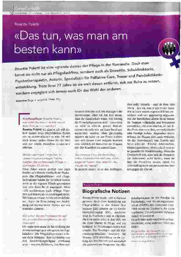 Vorschauseite 1: Das tun, was man am besten kann