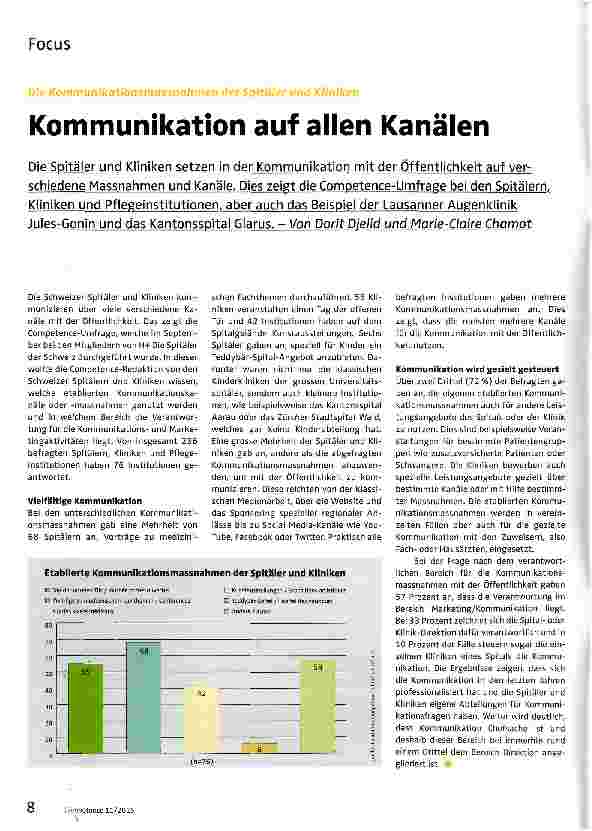 Vorschauseite 1: Kommunikation auf allen Kanälen