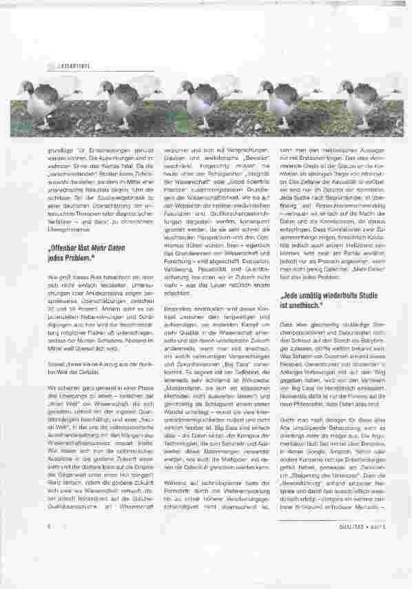 Vorschauseite 3: Eine neue Wissenschaft(lichkeit)?