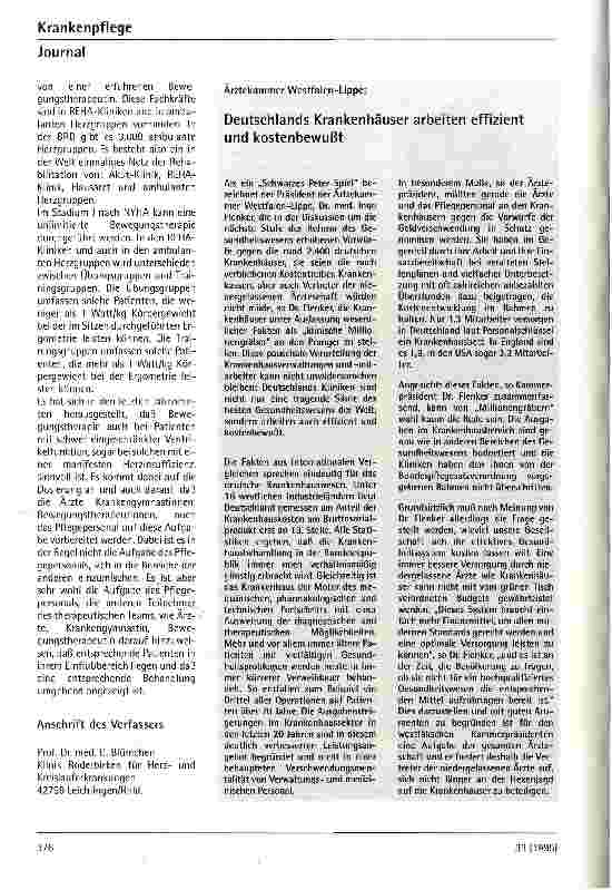 Vorschauseite 4: Bewegungstherapie bei Herzinsuffizienz