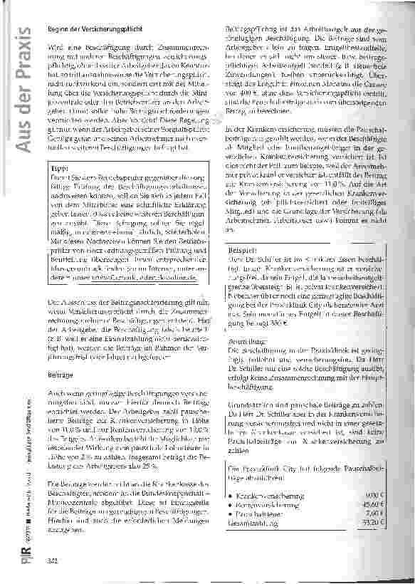 Vorschauseite 5: Vorsicht - geringfügige Beschäftigungen!