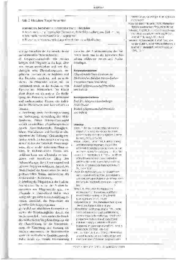Vorschauseite 3: Strukturierte Pflegeintervention zu Übelkeit und Kommunikations-Wissensdefizit von Chemotherapie-PatientenProspektive cluster-randomisierte kontrollierte Multicenterstudie