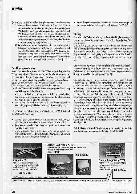 Vorschauseite 3: Eingangsverfahren und Berufsbildungsbereich in der Werkstatt für behinderte Menschen
