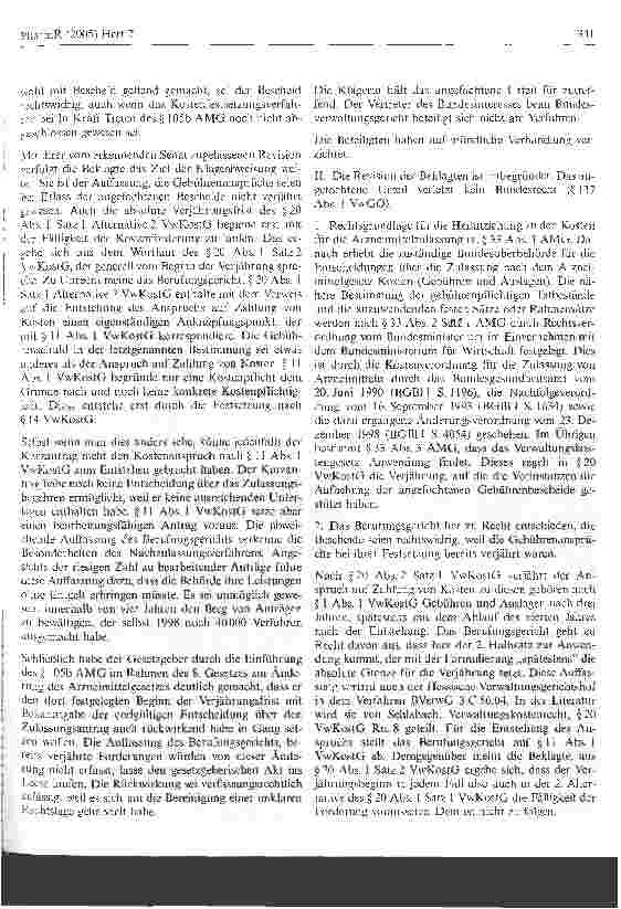 Vorschauseite 3: Gebühren für die Arzneimittelzulassung