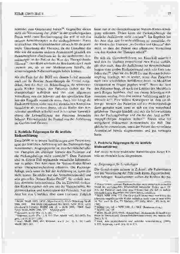 Vorschauseite 3: Die Aufklärung des Patienten vor der Arzneitherapie durch Arzt undpharmazeutischen Unternehmer*