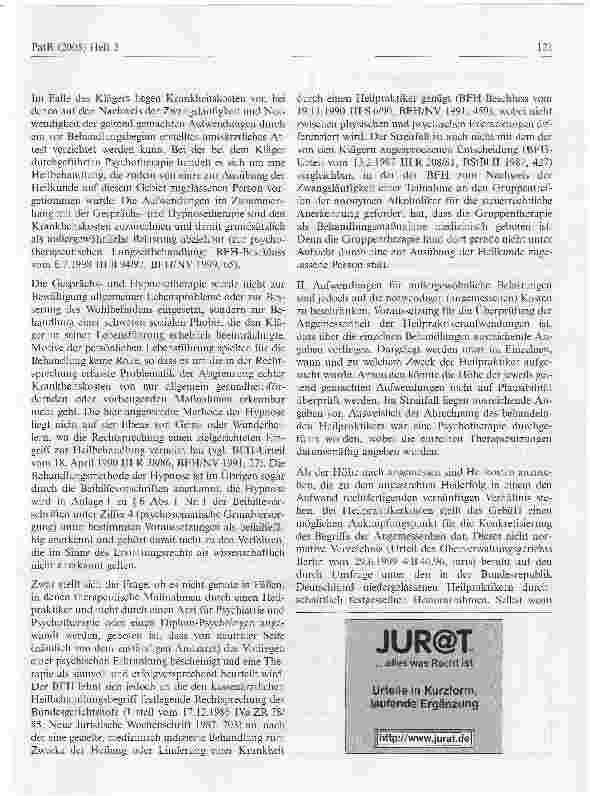 Vorschauseite 3: Berücksichtigung von Kosten einer psychotherapeutischen Behandlung als außergewöhnliche Belastung