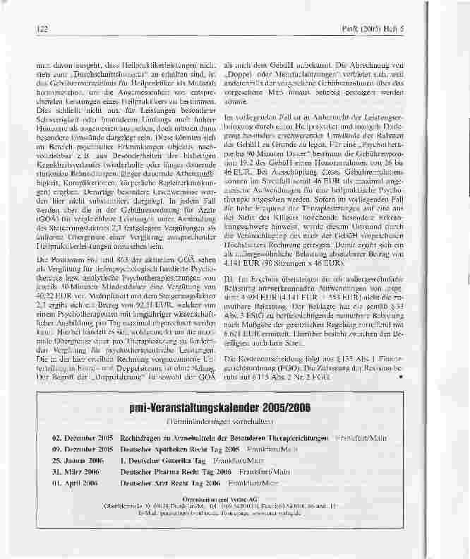 Vorschauseite 4: Berücksichtigung von Kosten einer psychotherapeutischen Behandlung als außergewöhnliche Belastung