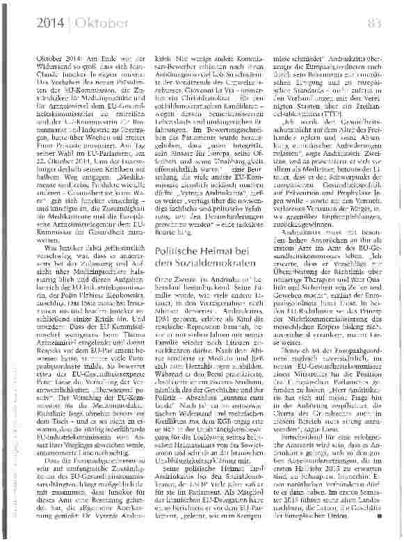 Vorschauseite 2: Ein Arzt für Europa