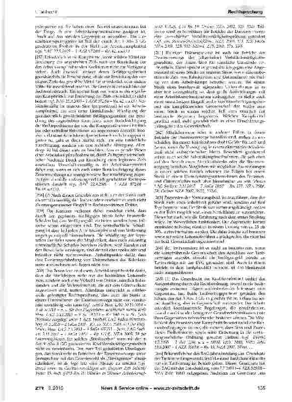 Vorschauseite 4: Arbeitskampf - Tarifeinheit - Verhältnismäßigkeit GG Art. 9 Abs. 3; BGB §§ 823, 1004; ZPO §§ 935, 940