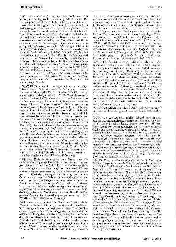 Vorschauseite 5: Arbeitskampf - Tarifeinheit - Verhältnismäßigkeit GG Art. 9 Abs. 3; BGB §§ 823, 1004; ZPO §§ 935, 940