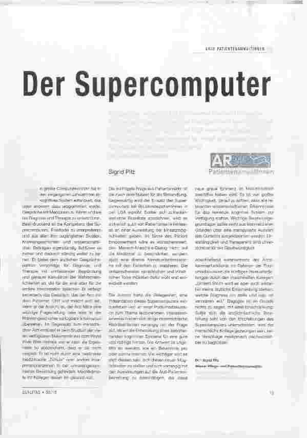 Vorschauseite 1: Der Supercomputer