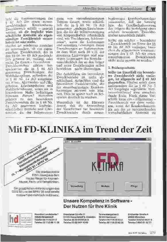 Vorschauseite 2: Aktuelles Steuerrecht für Krankenhäuser Prüfungsschema für die körperschaftssteuerliche und umsatzsteuerliche Beurteilung von wirtschaftlichen Aktivitäten frei-gemeinnütziger Kran…