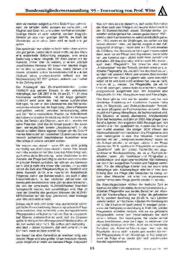 Vorschauseite 3: Erwartungen der alten Generation an die Altenpflege