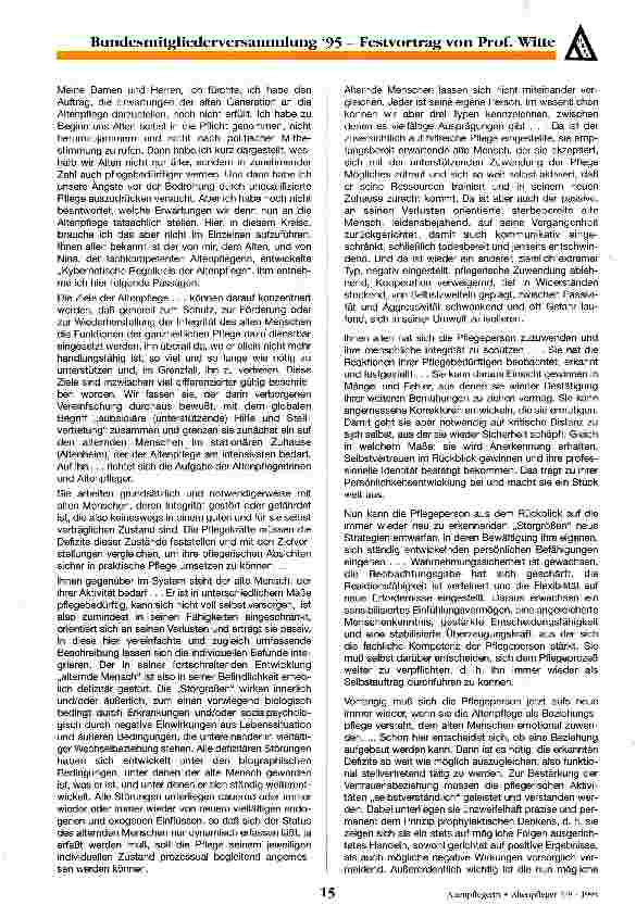 Vorschauseite 5: Erwartungen der alten Generation an die Altenpflege