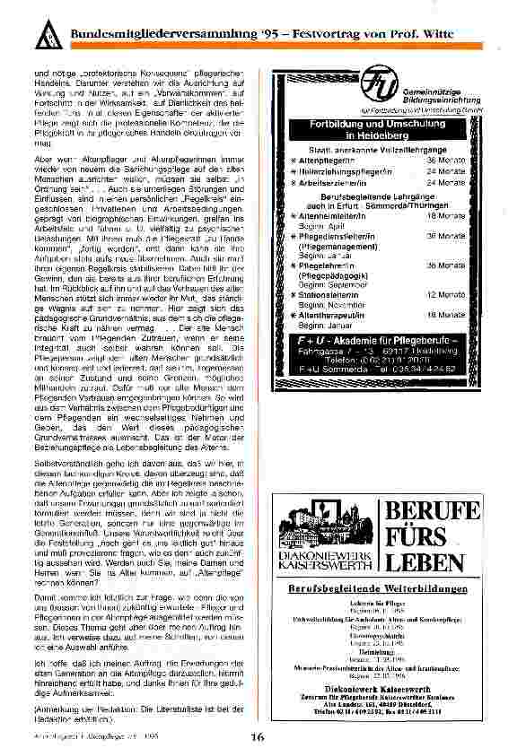 Vorschauseite 6: Erwartungen der alten Generation an die Altenpflege