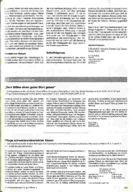 Vorschauseite 3: Schule im Krankenhaus?