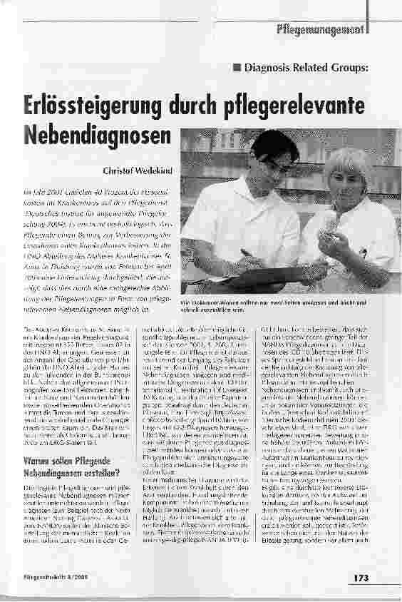 Vorschauseite 1: Erlössteigerung durch pflegerelevante Nebendiagnosen